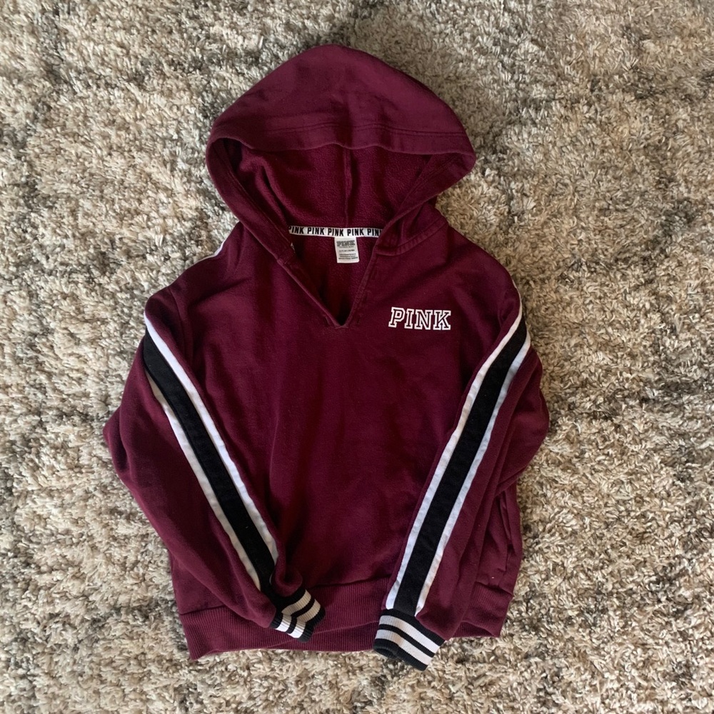 VS PINK Maroon Hoodie